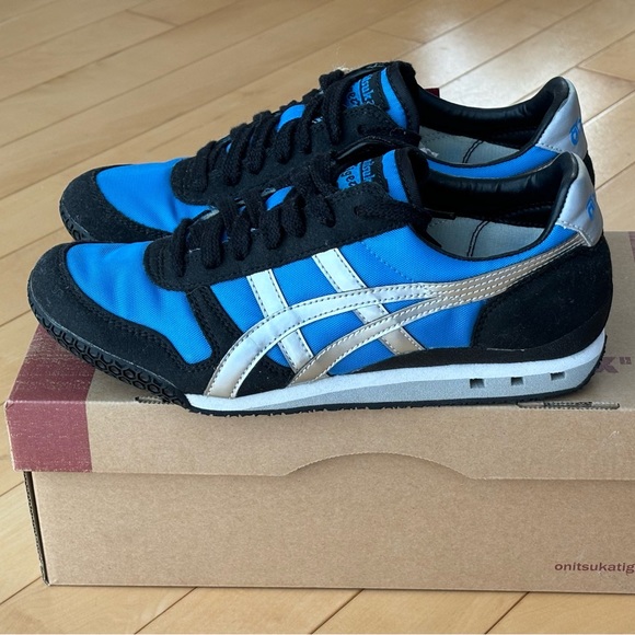 NEW Onitsuka Tiger Ultimate 81 sneakers Blue/Silver size women’s US 6.5 - Picture 3 of 11